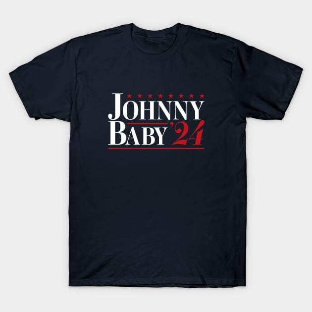 Johnny Baby '24 Funny Election 2024 T-Shirt by figandlilyco